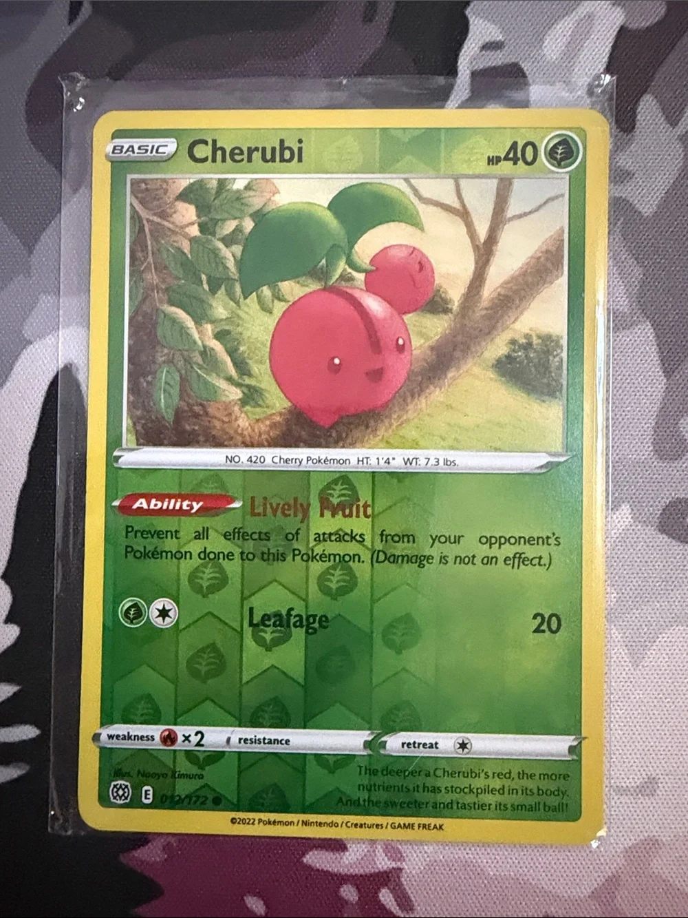 Cherubi Character Reverse Holo Pokémon Card Mini Lot 🍒 | 2 Cards ✨5/$25✨